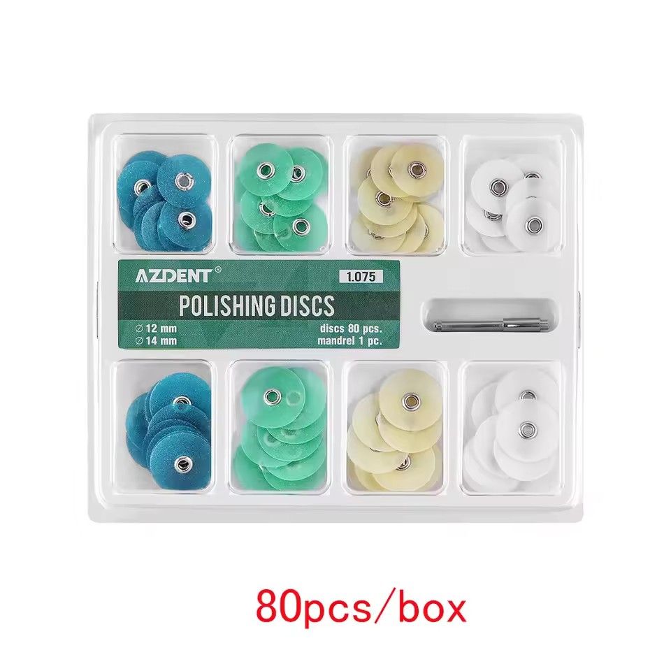 Teeth whitening veneers, polishing pads, resin polishing ceramic veneers, 80 pieces per box of dental polishing discs