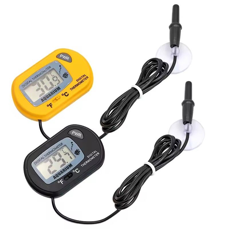 Aquarium LCD digital thermometer, water temperature gauge, aquarium temperature detector, fish alarm, pet supplies, water tools
