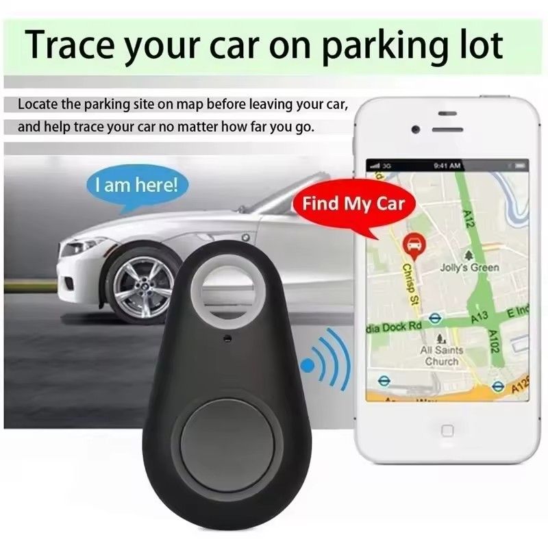GPS Tracker Portable GPSBluetooth 5.0 Mobile Key Fashion Smart Pets Anti Lost Alarm Wireless Wallet Key Finder Locator Reminder