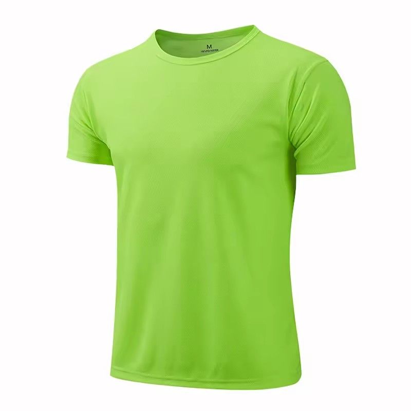 Blank multi-color short sleeved sports T-shirt, gym T-shirt, running training T-shirt, breathable men's sportswear