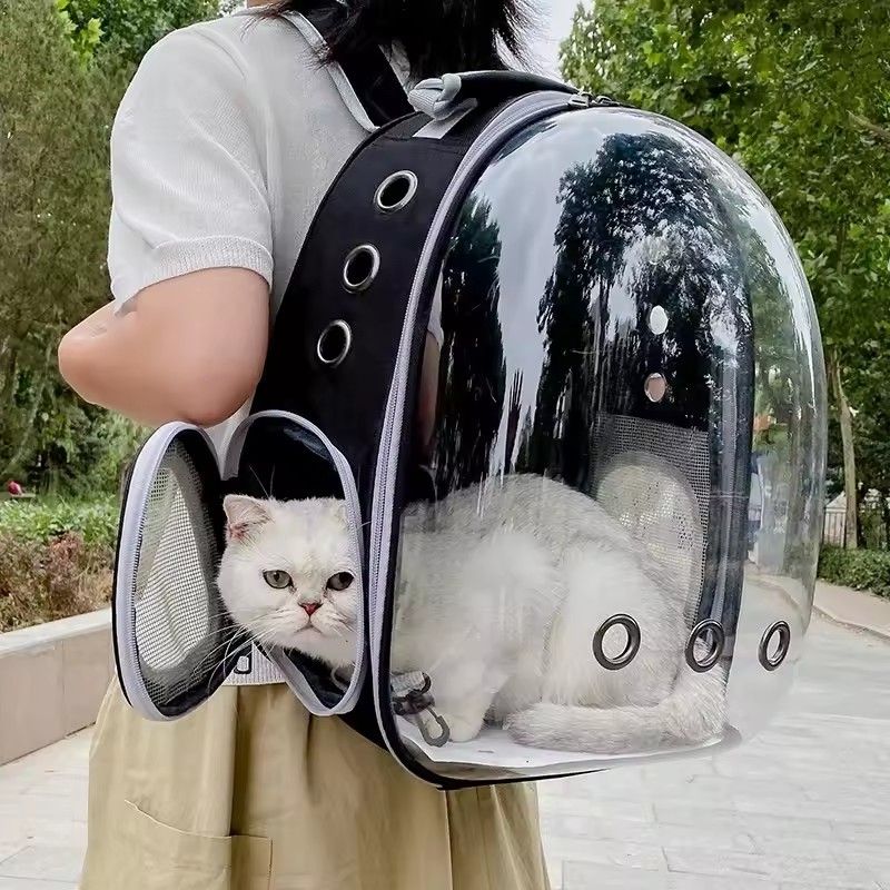 Cat bag, pet space backpack, breathable portable transparent backpack, space backpack for cats and dogs