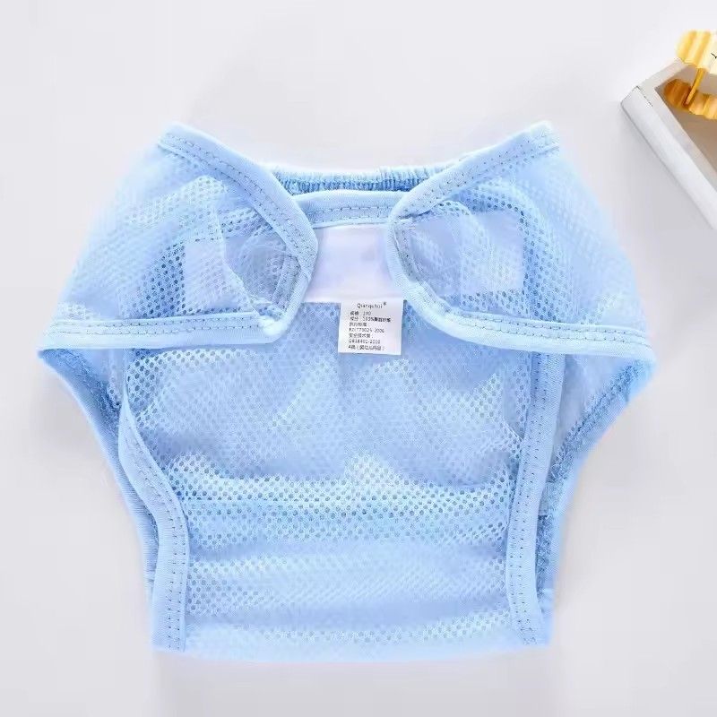 Breathable, washable, reusable mesh diaper cover, suitable for newborn summer diapers, solid color adhesive wet wipes