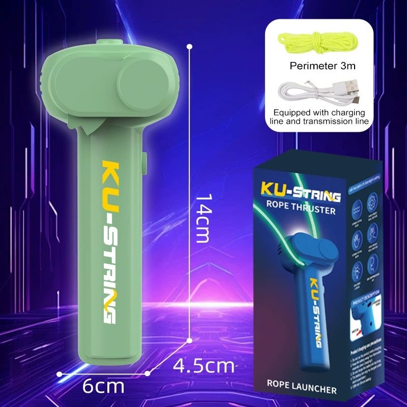 A portable luminous rope thrower that glows in the dark, a stress relieving toy for children, and a party gift