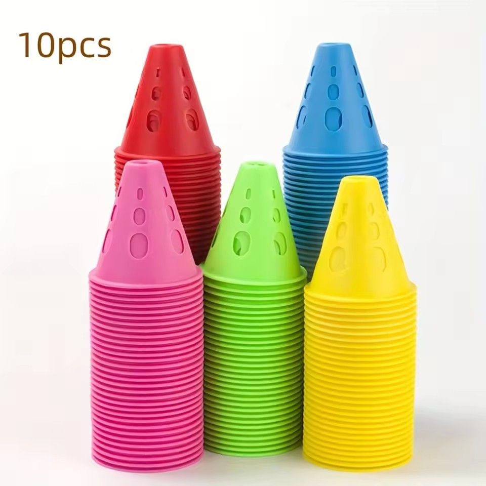 10pcs Roller Skating Pile Flat Flower Pile Training Course Training Props Obstacles Thickened Windproof Skating Shoes Obstacles