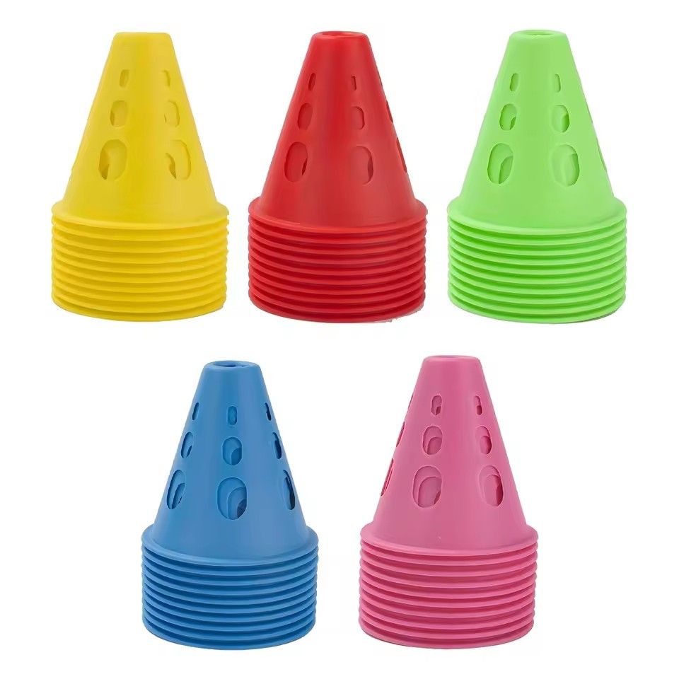 10pcs Roller Skating Pile Flat Flower Pile Training Course Training Props Obstacles Thickened Windproof Skating Shoes Obstacles