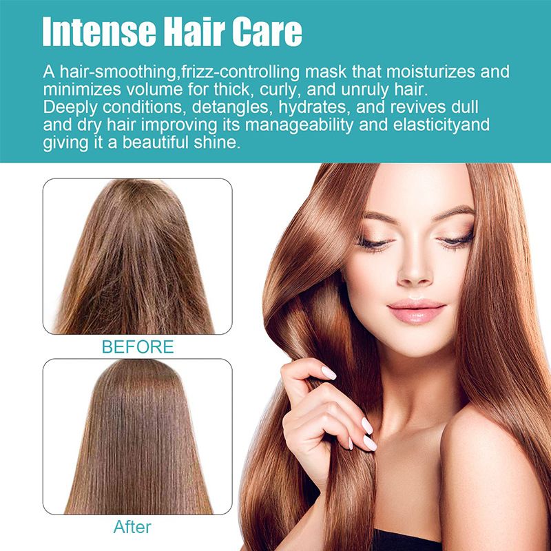 YURHERSU Straight hair mousse hair softener, styling agent, no pull, no clip correction softener