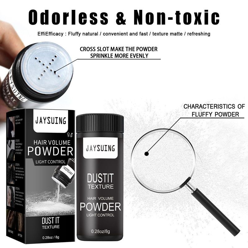 Jaysuing Hairstyle Fluffy Powder for Men and Women Hair Styling Fluffy Dry Puff Powder