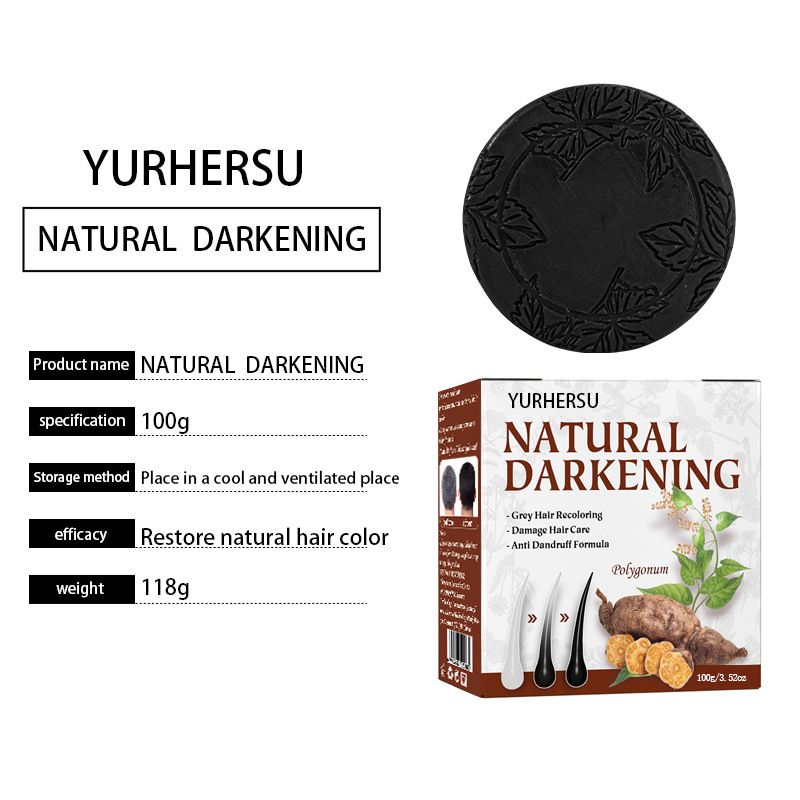YURHERSU Cross border Polygonum multiflorum shampoo essence to repair natural black hair
