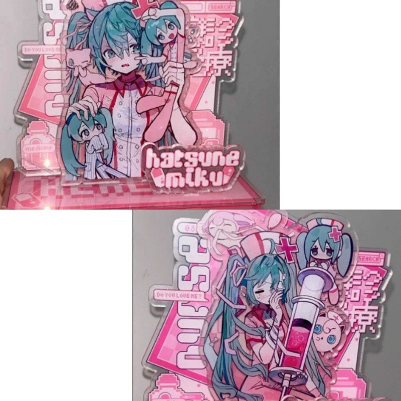 Hatsune Miku miku acrylic bracket logo cartoon peripheral equipment cartoon Christmas decorations original personality bracket
