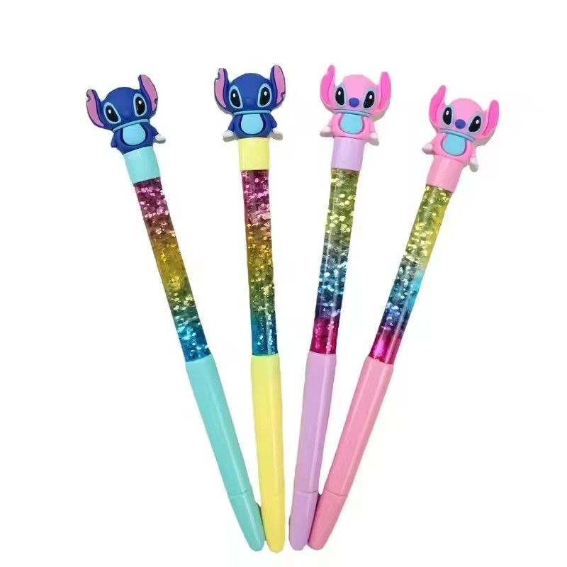 4pcs 0.5mm gel pen blue core black core Disney neutral pen cartoon student office writing stationery school supplies