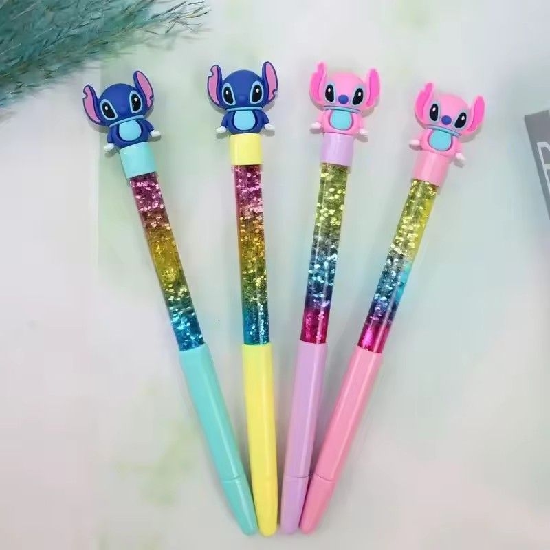 4pcs 0.5mm gel pen blue core black core Disney neutral pen cartoon student office writing stationery school supplies