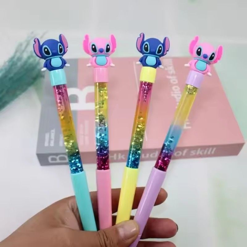4pcs 0.5mm gel pen blue core black core Disney neutral pen cartoon student office writing stationery school supplies