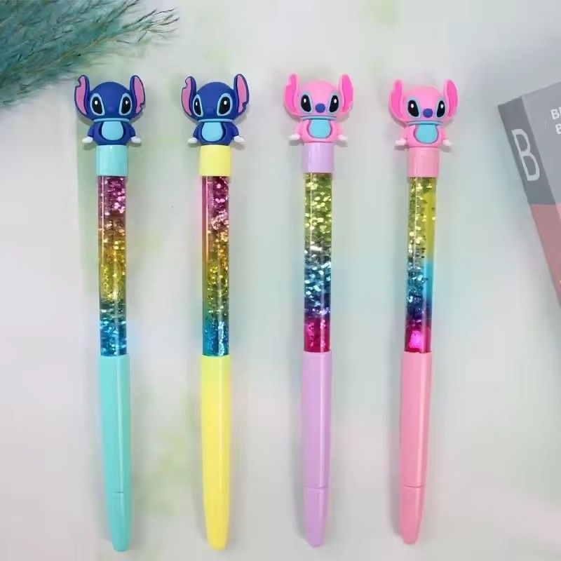 4pcs 0.5mm gel pen blue core black core Disney neutral pen cartoon student office writing stationery school supplies