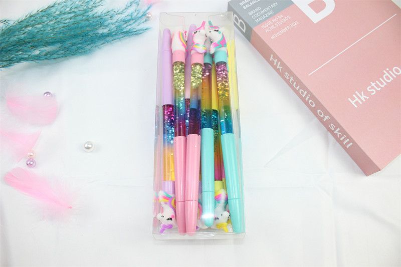 4pcs 0.5mm gel pen blue core black core Disney neutral pen cartoon student office writing stationery school supplies
