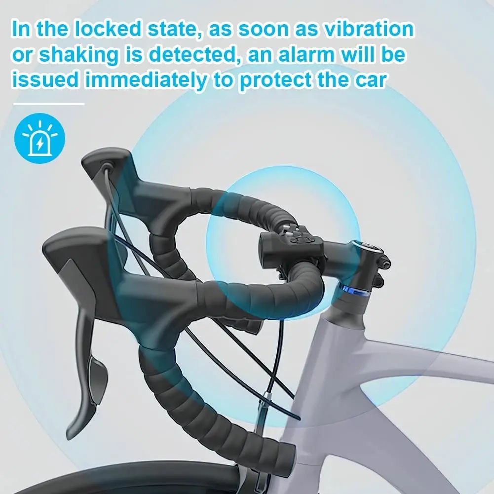Bicycle buzzer, mountain bike USB charging horn warning, safety ring, waterproof buzzer, bicycle accessories