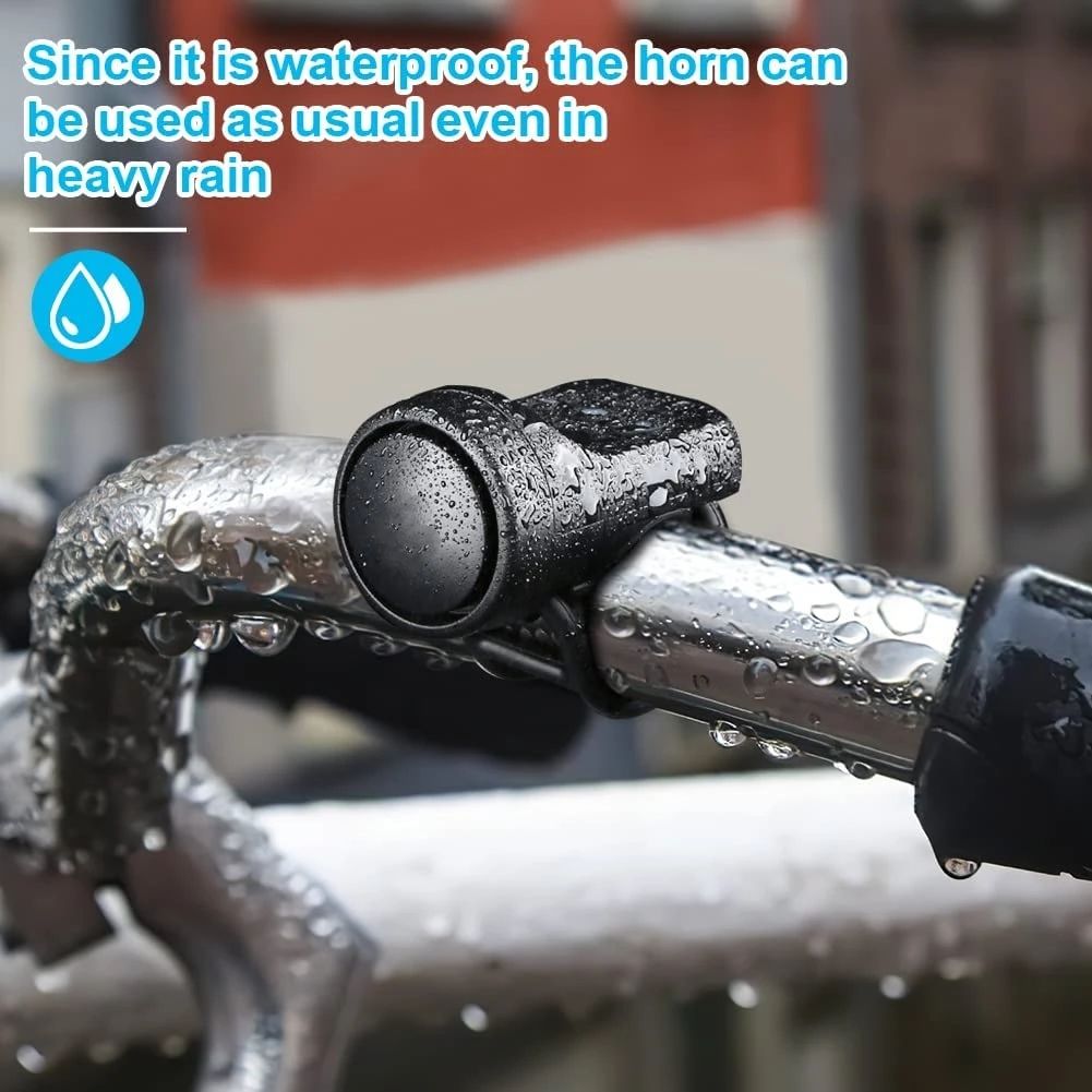 Bicycle buzzer, mountain bike USB charging horn warning, safety ring, waterproof buzzer, bicycle accessories