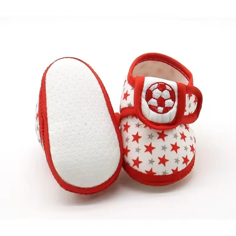 Male baby star soccer sole shoes, soft casual shoes, anti slip, wear-resistant, comfortable, newborn walking shoes