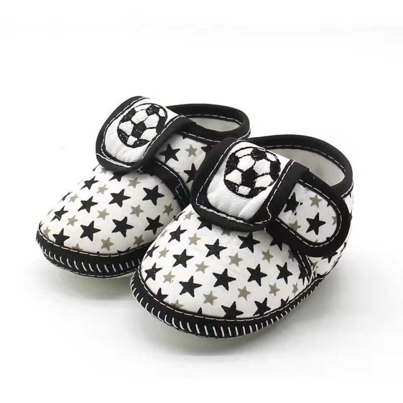 Male baby star soccer sole shoes, soft casual shoes, anti slip, wear-resistant, comfortable, newborn walking shoes