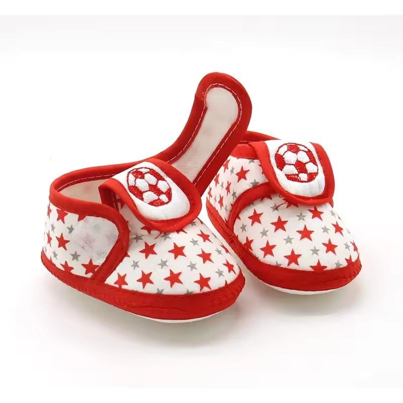 Male baby star soccer sole shoes, soft casual shoes, anti slip, wear-resistant, comfortable, newborn walking shoes