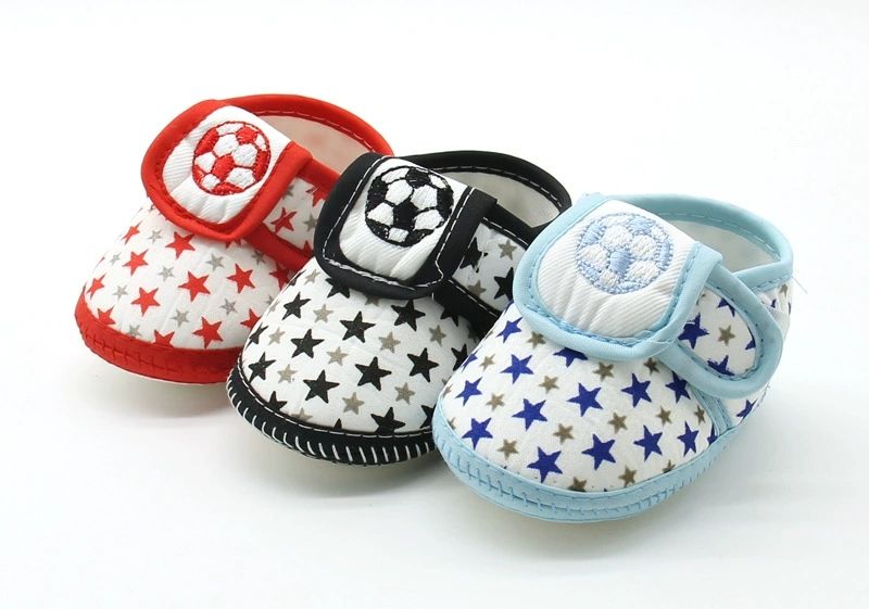Male baby star soccer sole shoes, soft casual shoes, anti slip, wear-resistant, comfortable, newborn walking shoes