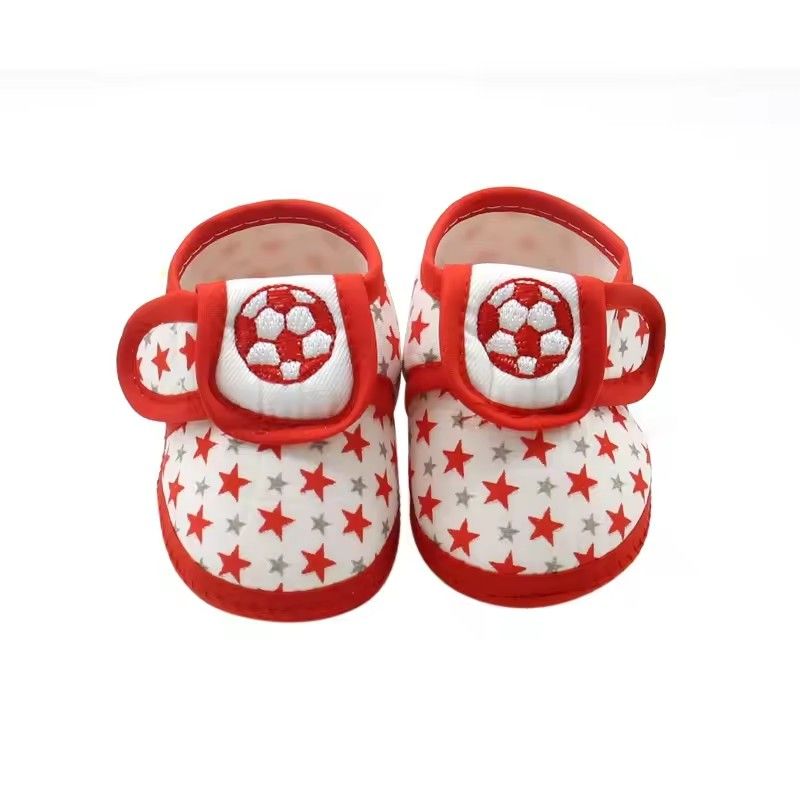 Male baby star soccer sole shoes, soft casual shoes, anti slip, wear-resistant, comfortable, newborn walking shoes