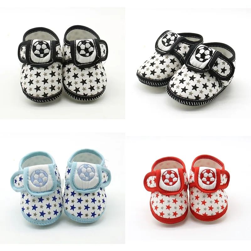 Male baby star soccer sole shoes, soft casual shoes, anti slip, wear-resistant, comfortable, newborn walking shoes