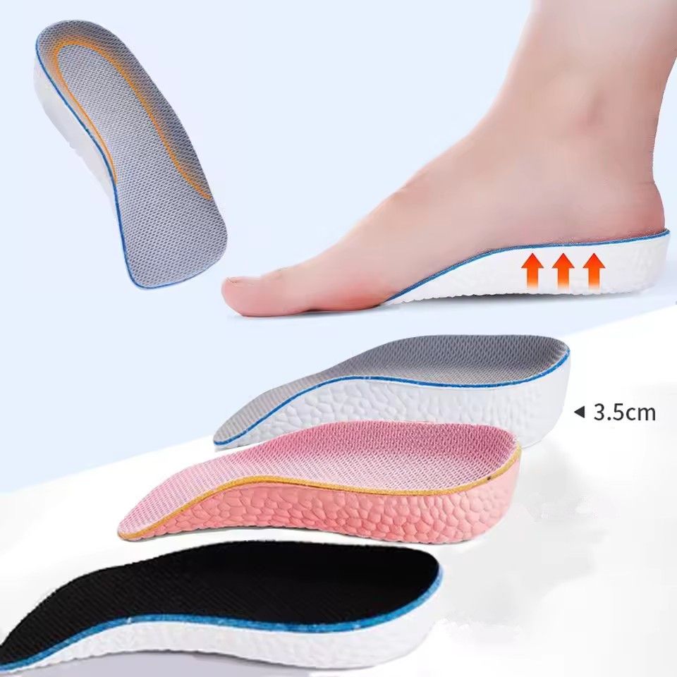 Insoles that increase the height of men and women flat foot arch support orthotic insoles heel lifting viscoelastic foam insoles