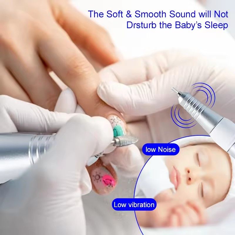 350000 RPM 5-pin plug electric nail drill handle machine for hand nail trimming, pen replacement, nail trimming tool