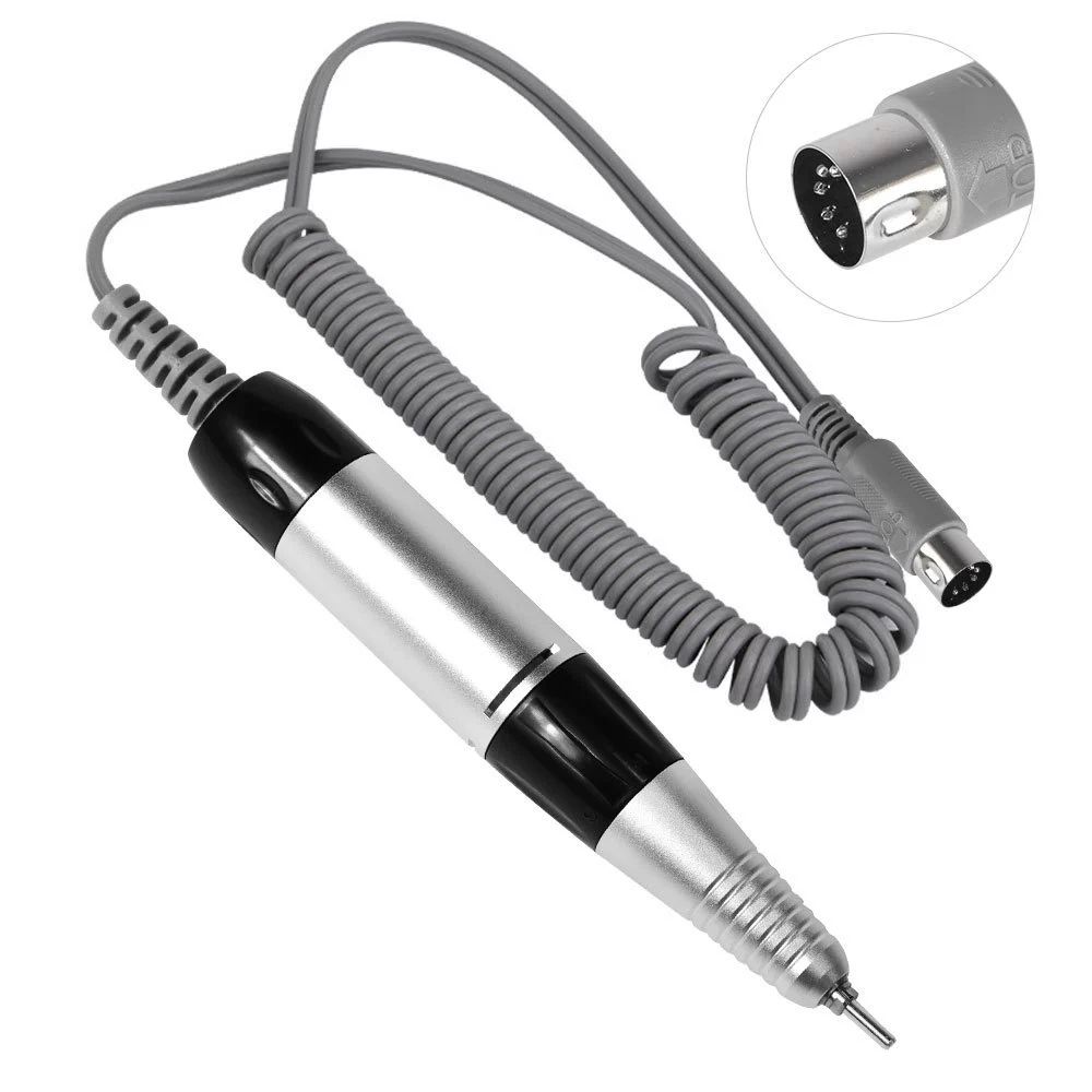 350000 RPM 5-pin plug electric nail drill handle machine for hand nail trimming, pen replacement, nail trimming tool