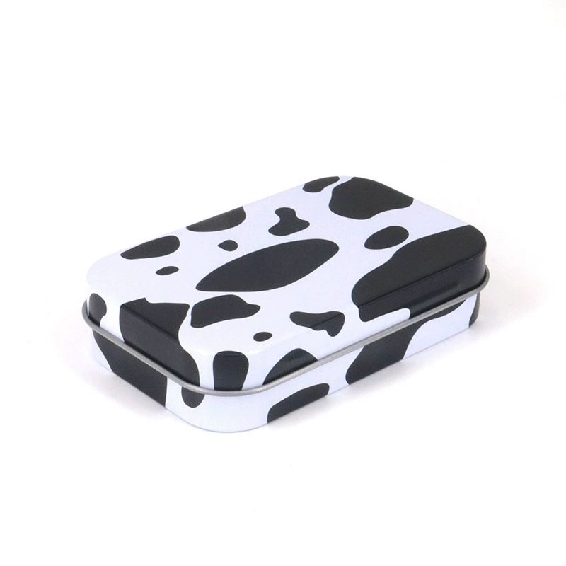 Tobacco Tin Box, Open Lid, Hand Wrapped Tobacco Box, Portable Folding Lid with Personality, Cigarette Box