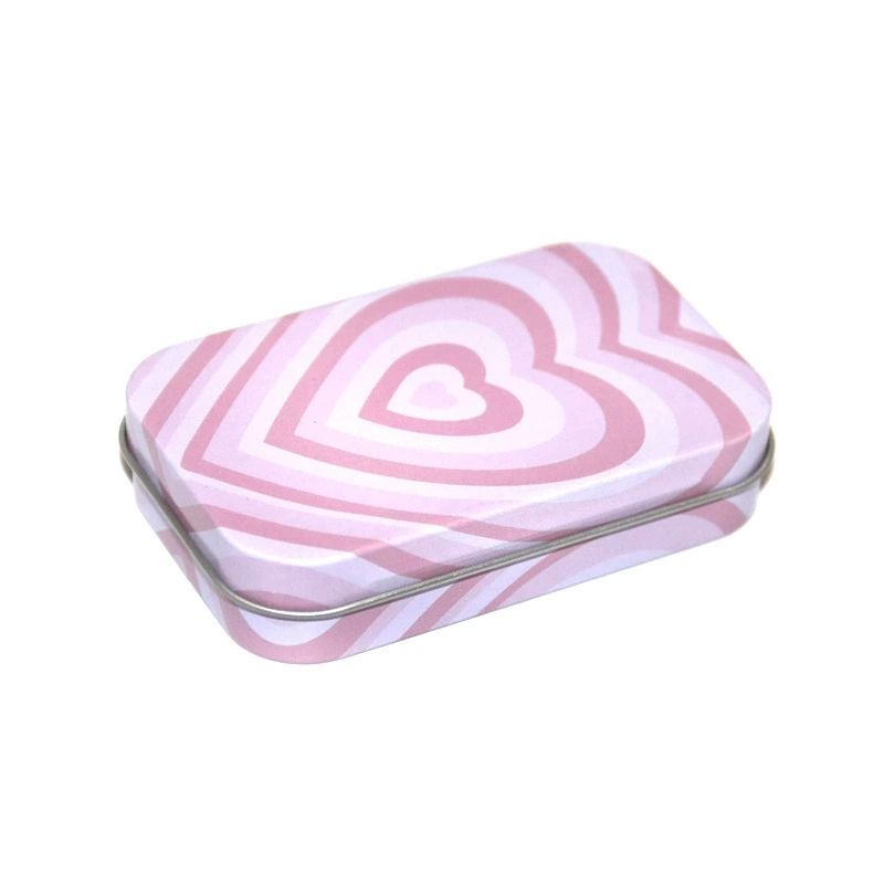 Tobacco Tin Box, Open Lid, Hand Wrapped Tobacco Box, Portable Folding Lid with Personality, Cigarette Box