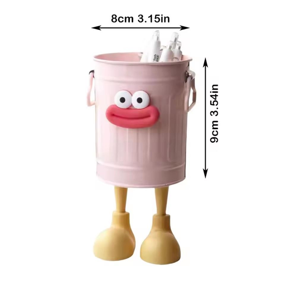 Cartoon pencil holder material for office storage, desktop storage, home studio storage (random letter stickers) 1 piece