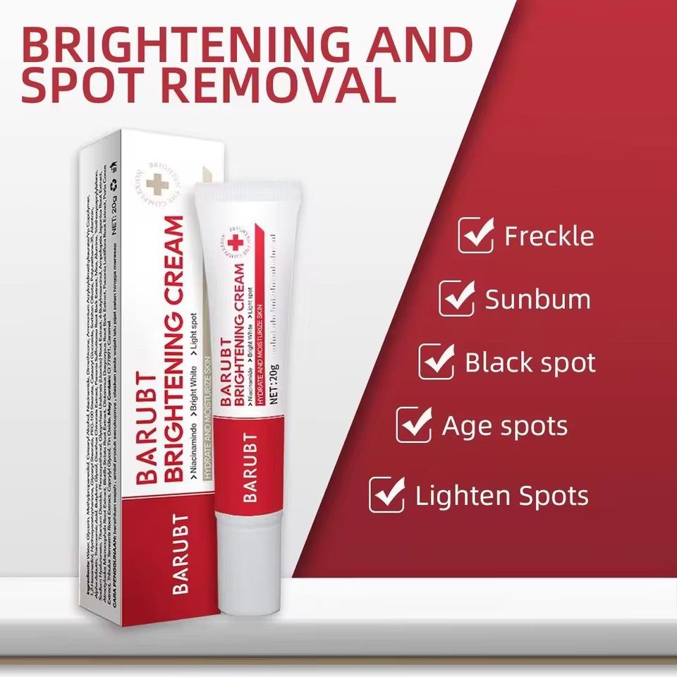 BARUBT Powerful bleaching cream removing stains, lightens the skin, quickly removes melanin pigmentation, melasma, dark spots