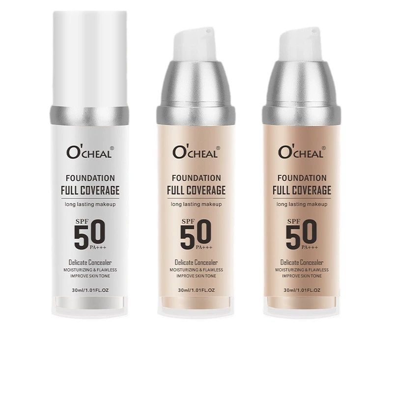 O'CHEAL 50PA+++ Liquid Base Cream Durable Coverage Makeup Corrector Moisturizing Bright Skin Tone Moisturizing Beauty Cream