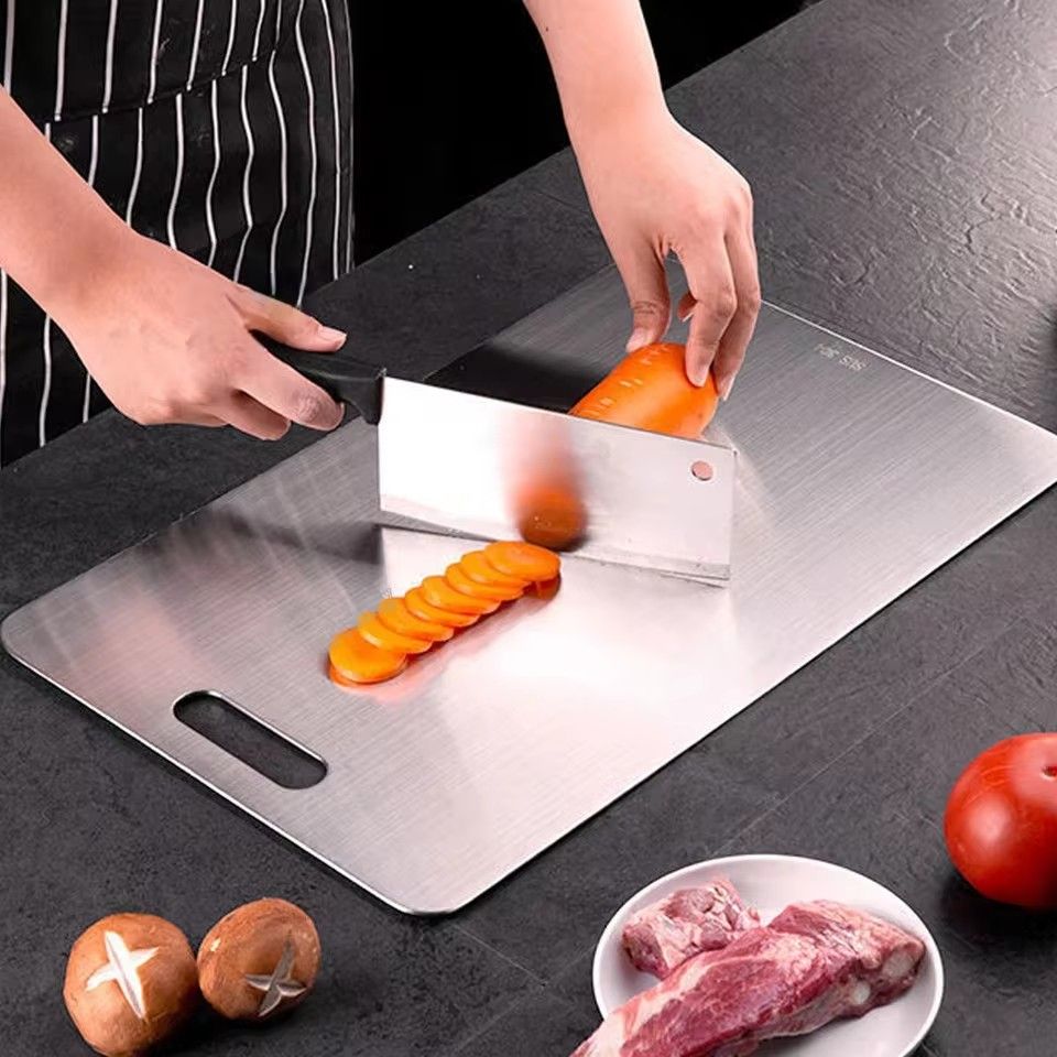 316 Stainless Steel Panel And Cutting Board, Kitchen, Home, Thick Double-Sided Cutting Board, Dough Kneading Block
