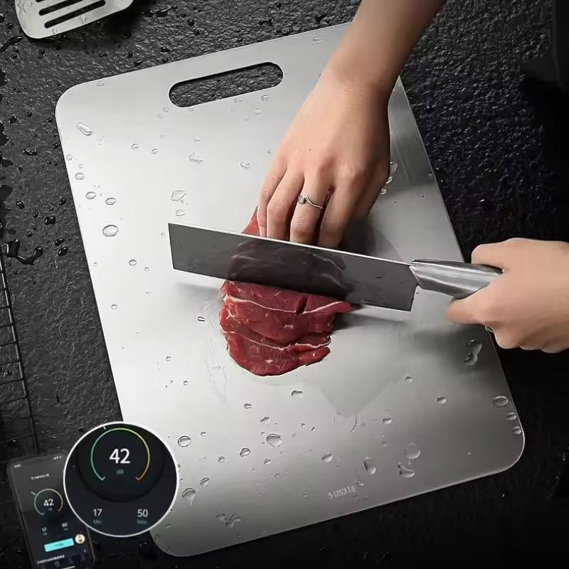 316 Stainless Steel Panel And Cutting Board, Kitchen, Home, Thick Double-Sided Cutting Board, Dough Kneading Block