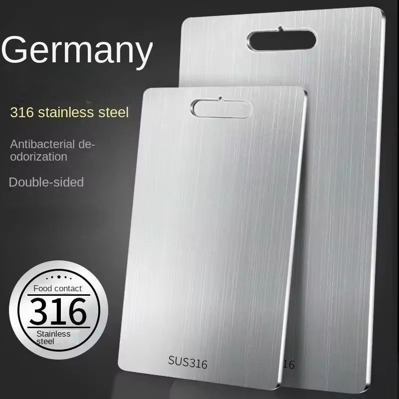 316 Stainless Steel Panel And Cutting Board, Kitchen, Home, Thick Double-Sided Cutting Board, Dough Kneading Block