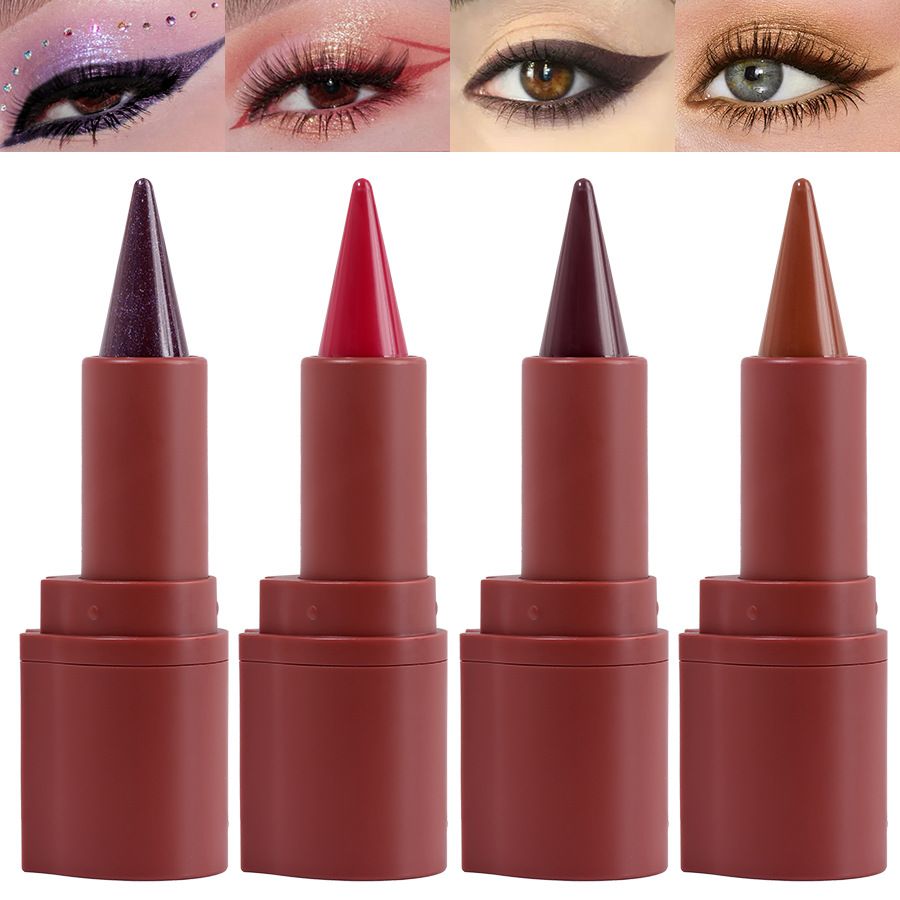 KIRRMING Frosted Velvet Cream Soft and Durable Waterproof Two in one Eyeliner Lipstick 4-color Waterproof and Durable Frosted B2-1023 view 2