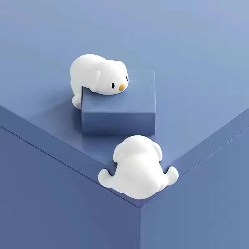 10pcs Children's Cartoon Safety Puppy Table Corner Protector Soft Silicone Collision Protection Edge Cover for Children