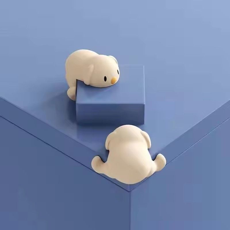 10pcs Children's Cartoon Safety Puppy Table Corner Protector Soft Silicone Collision Protection Edge Cover for Children