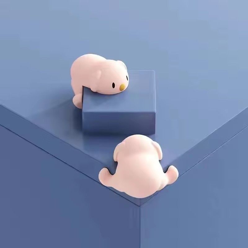 10pcs Children's Cartoon Safety Puppy Table Corner Protector Soft Silicone Collision Protection Edge Cover for Children