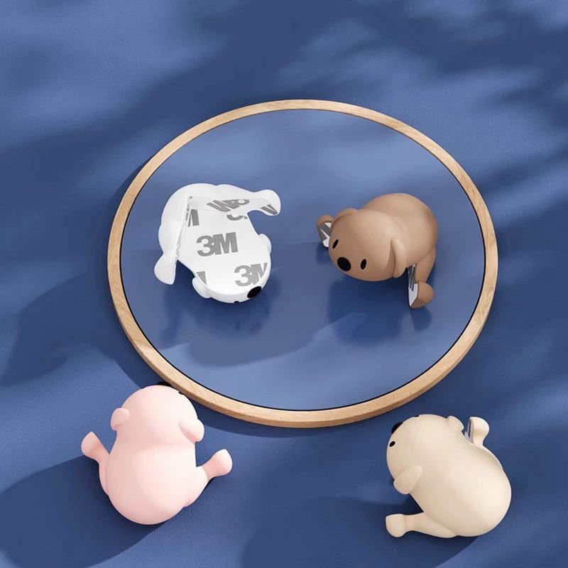 10pcs Children's Cartoon Safety Puppy Table Corner Protector Soft Silicone Collision Protection Edge Cover for Children