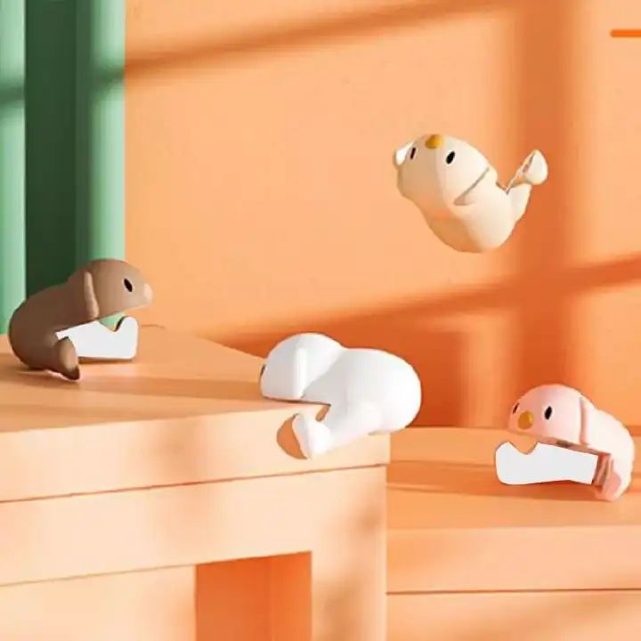 10pcs Children's Cartoon Safety Puppy Table Corner Protector Soft Silicone Collision Protection Edge Cover for Children