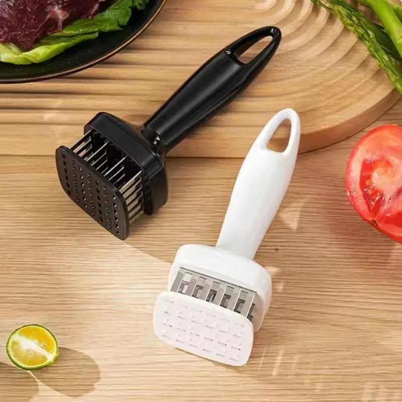 Stainless Steel Meat Softener, 24 Needles, Automatic Spring Hammer, Rib Fracture Perforating Machine, Kitchen Utensils