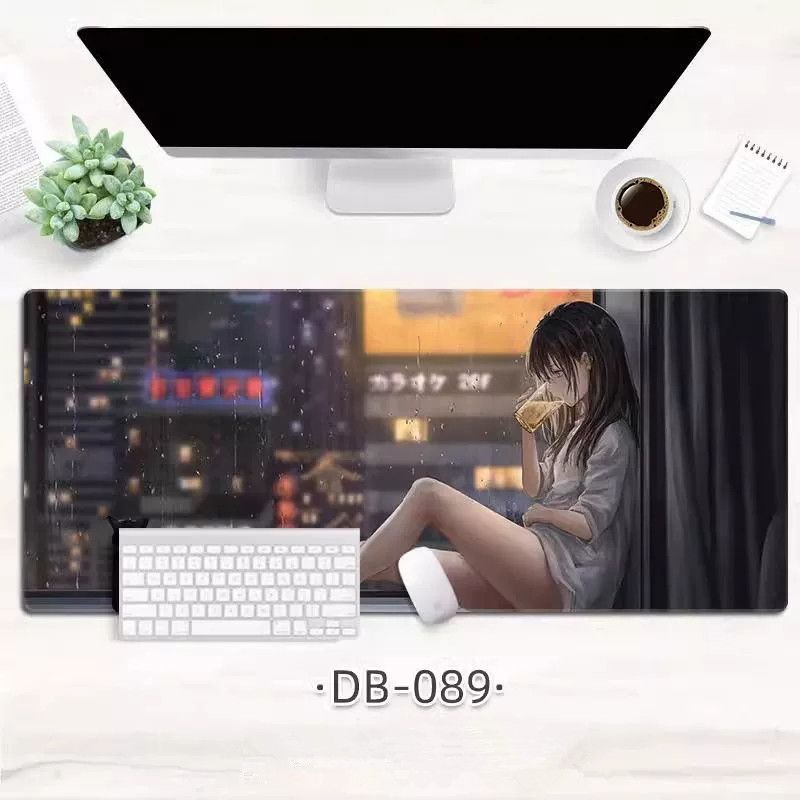Large Mouse Mat For Games, Easy To Clean, Non-Slip, Rubber, For Computer Keyboard