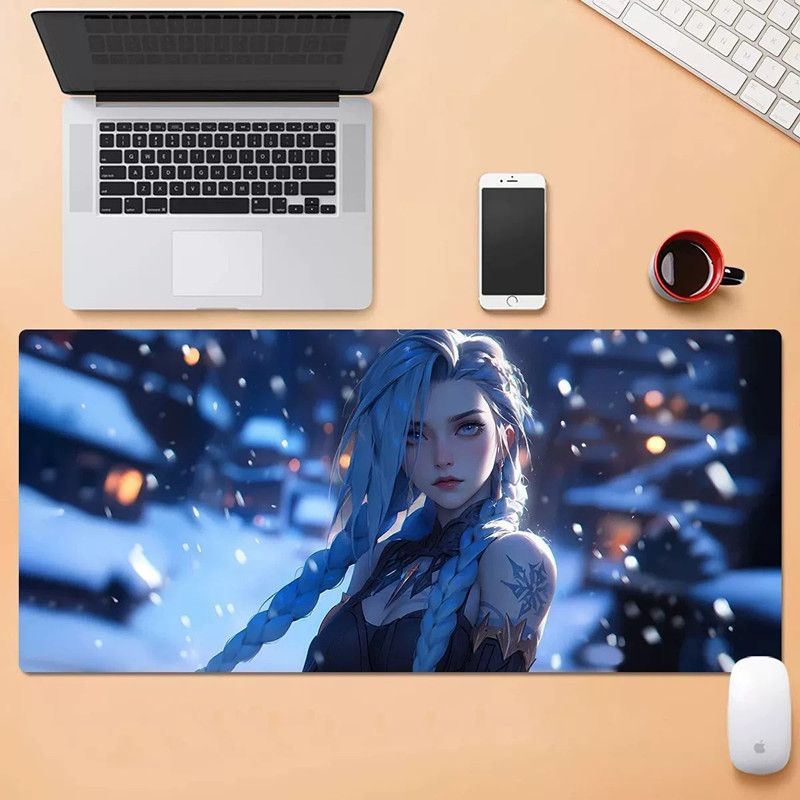 Large Mouse Mat For Games, Easy To Clean, Non-Slip, Rubber, For Computer Keyboard