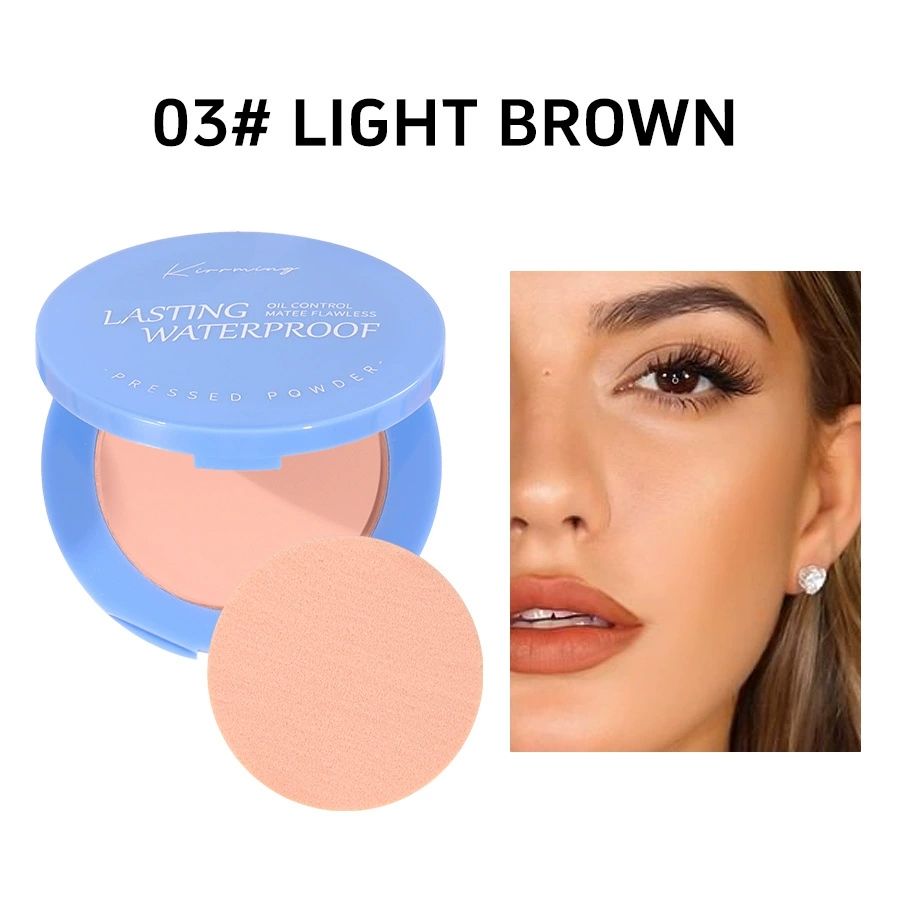 KIRRMING Long Lasting Face Adjustment Powder, Water Resistant, Matte, Oil Control, Compact Powder, Finish, Makeup Powder Press view 10