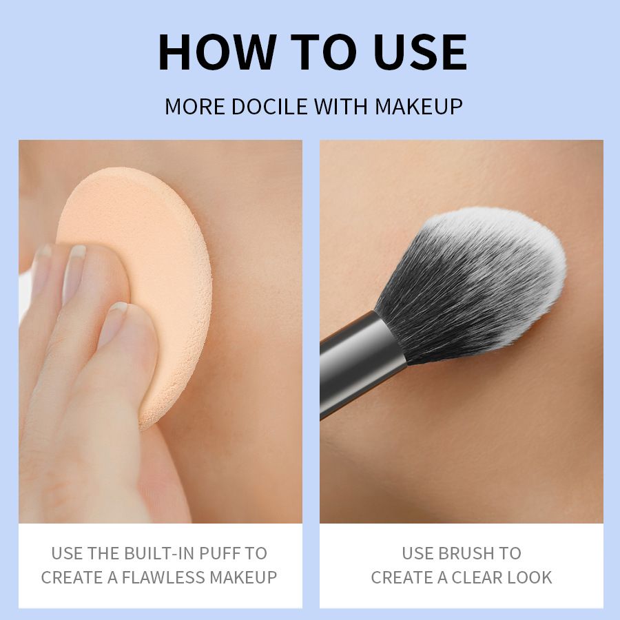 KIRRMING Long Lasting Face Adjustment Powder, Water Resistant, Matte, Oil Control, Compact Powder, Finish, Makeup Powder Press view 4