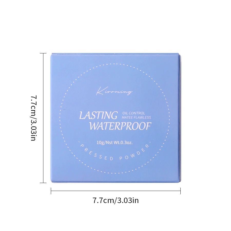 KIRRMING Long Lasting Face Adjustment Powder, Water Resistant, Matte, Oil Control, Compact Powder, Finish, Makeup Powder Press view 6