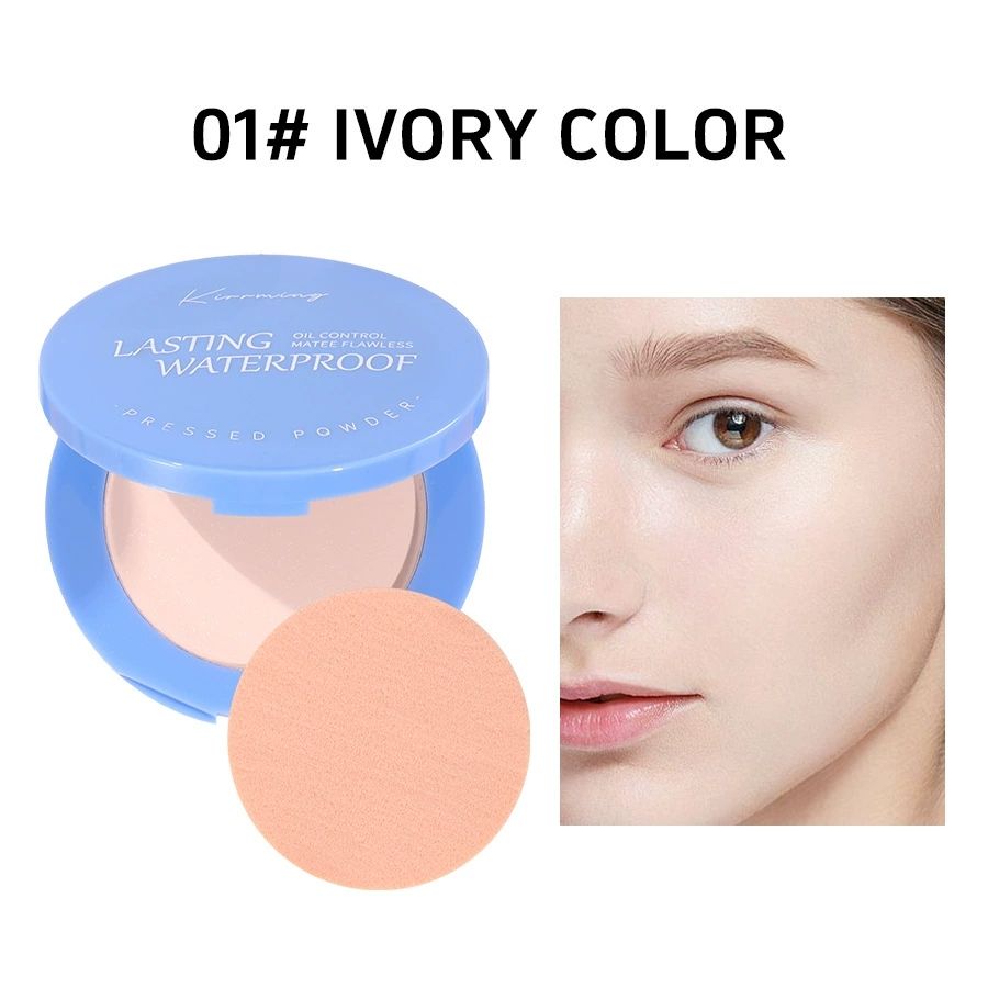 KIRRMING Long Lasting Face Adjustment Powder, Water Resistant, Matte, Oil Control, Compact Powder, Finish, Makeup Powder Press view 8